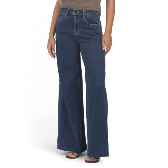 RISEN Denim - RISEN Dark High Rise Wide Leg Palazzo Jeans